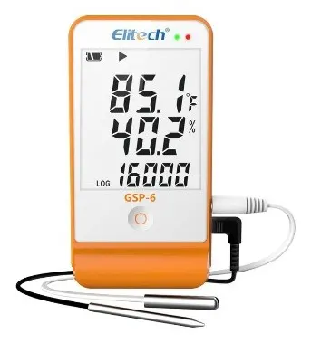 Datalogger de temperatura y humedad Elitech GSP-6